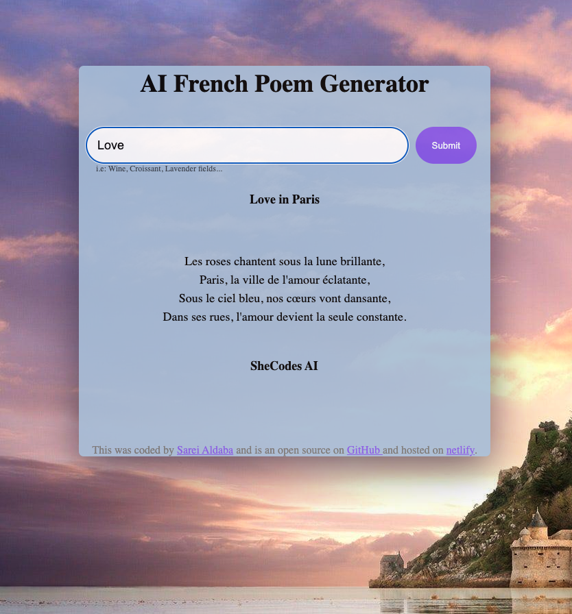 french poem